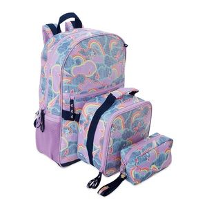 3 piece set: Backpack - Lunch Kit - Accessory Pouch